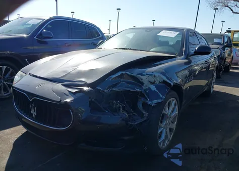 2012 Maserati Quattroporte S z USA, uszkodzony, nr VIN ZAM39JKA3C0064984